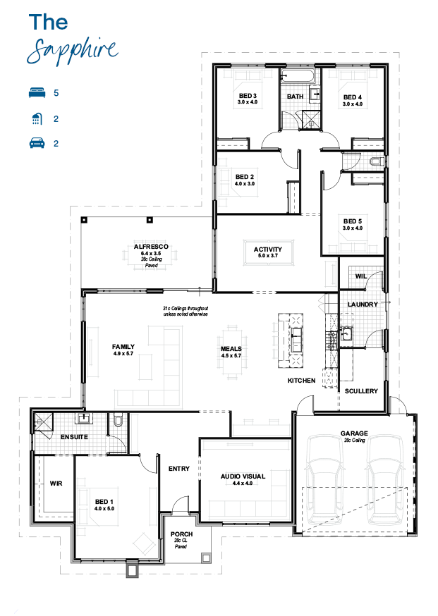 The Sapphire_Lifestyle-range-floorplans